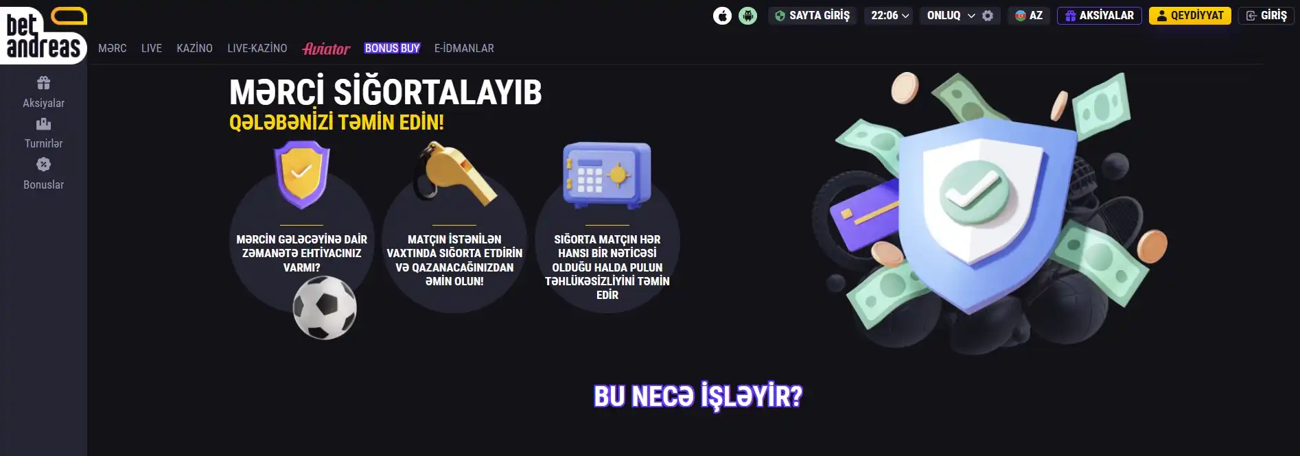 BetAndreas Etibar və Təhlükəsizlik
