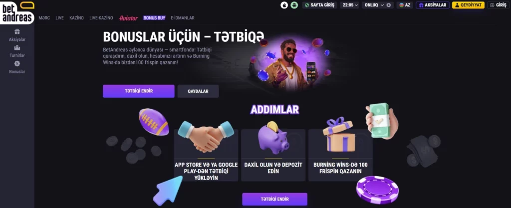 Mobil Tətbiqə Xüsusi Bonus