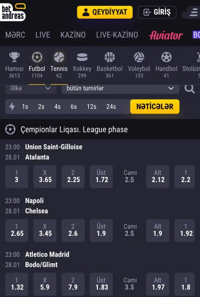 Live betting