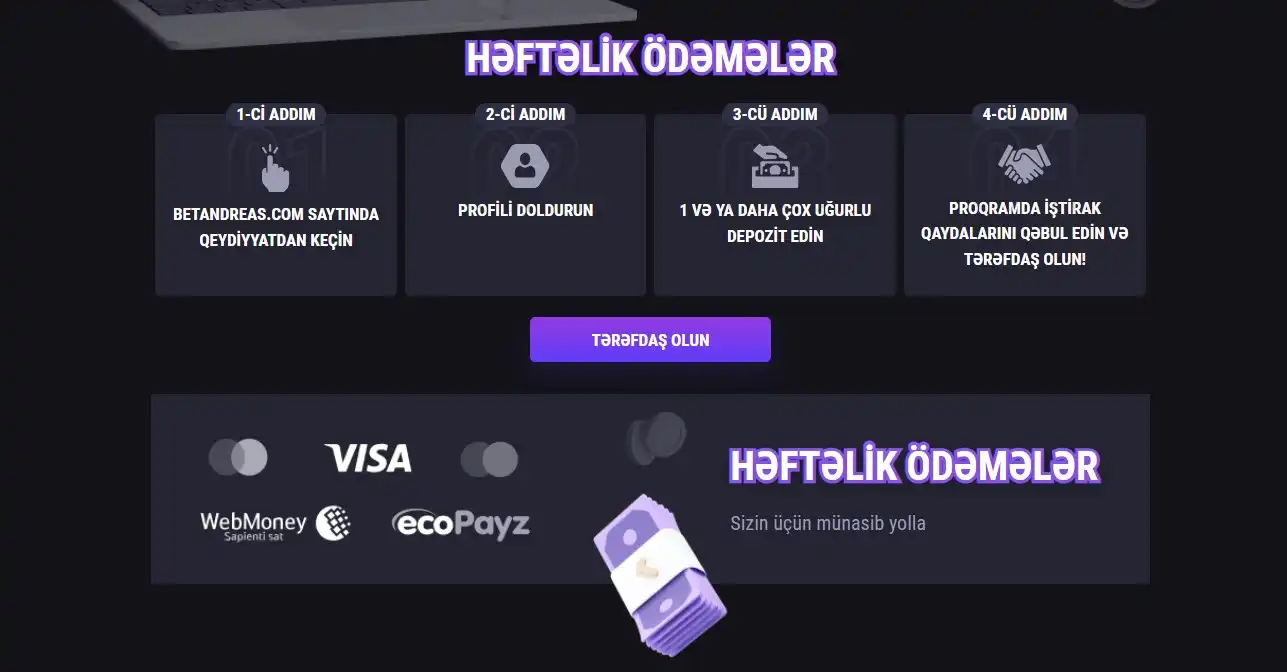 BetAndreas Maliyyə Əməliyyatları